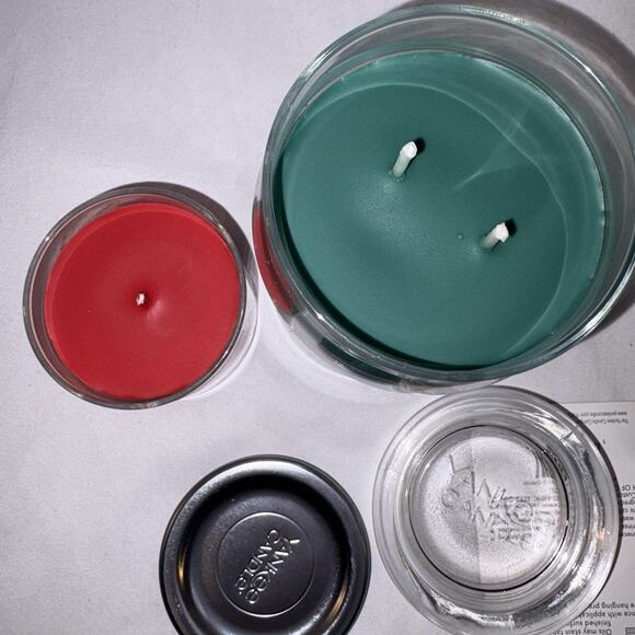 Yankee Candle FROSTED FOREST 2-Wick 20oz Jar Candle, CINNAMON Jar & Car Jar NEW - Picture 5 of 6